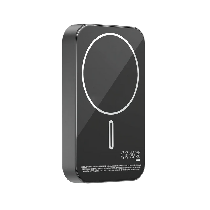Momax  Q.Mag X1 10000mAh Wireless Battery Pack - Black (IP117D)-smartzonekw