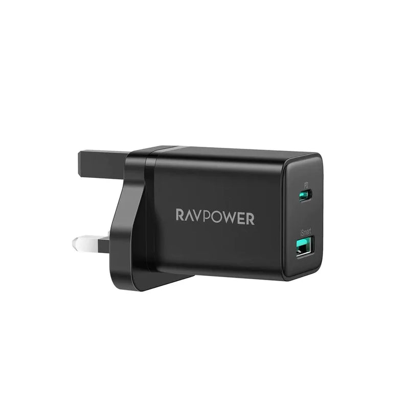 RAVPower RP-PC170 PD 30W Wall Charger 1A1C - Black-smartzonekw