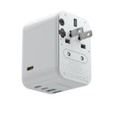 Momax 1-World PD35W 5 ports + AC Travel Adapter - White (UA9W)-smartzonekw