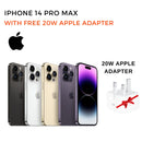 Apple iPhone 14 Pro Max 5G, 512GB with Free 20W Apple Adapter-smartzonekw