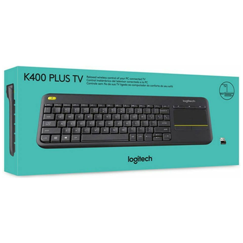 Logitech Wireless Keyboard K400 Plus with Touchpad Smart TV & PC |