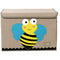 Youngshoots Cotton Linen Cartoon Toy Storage Basket / Clothing Storage Box - Bee - Smartzonekw