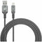Momax Elite Link Lightning to USB Woven Cable 2M - Dark Grey (DL13D) - smartzonekw