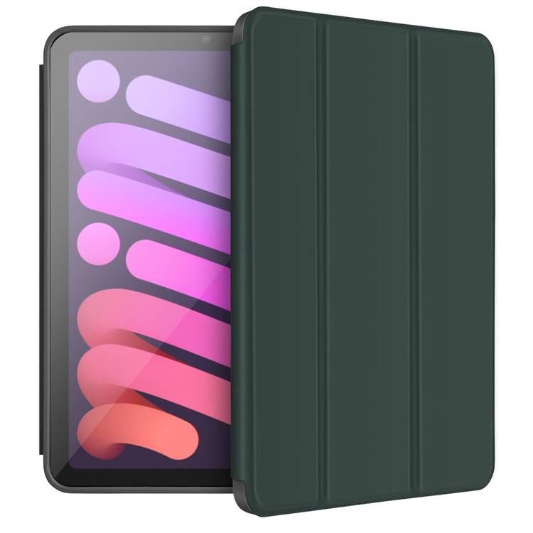 Green Premium Vegan Leather Case for iPad mini 6 (2021) - Green - Smartzonekw