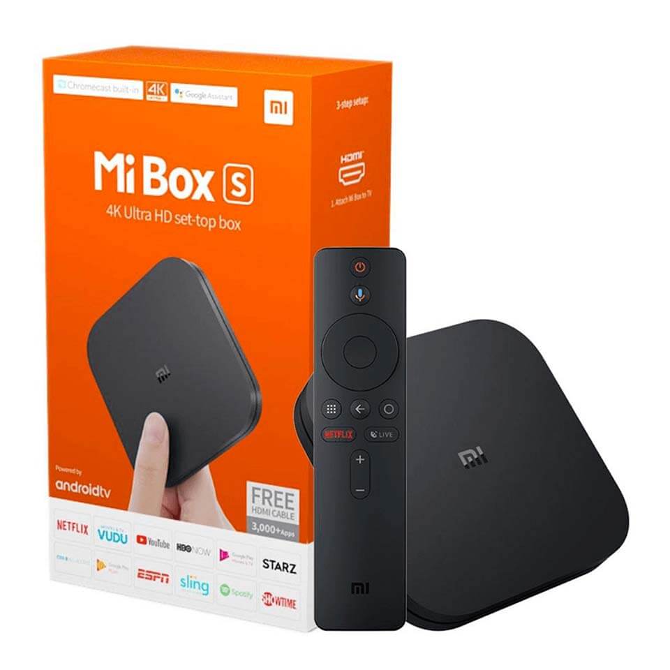 Xiaomi Mi Box S 4K Android TV Streaming Media Player with Deco