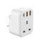 Momax ONEPLUG 1-Outlet Extension Socket With USB - White (US10UKW)-smartzonekw