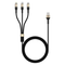 ROCKROSE RRCS05 ACACIA MAX 1.0m 3-in-1 Fast Charge Cable -Black-smartzonekw