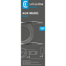 Cellularline AUX Music Cable 3.5mm Jack - Black-smartzonekw