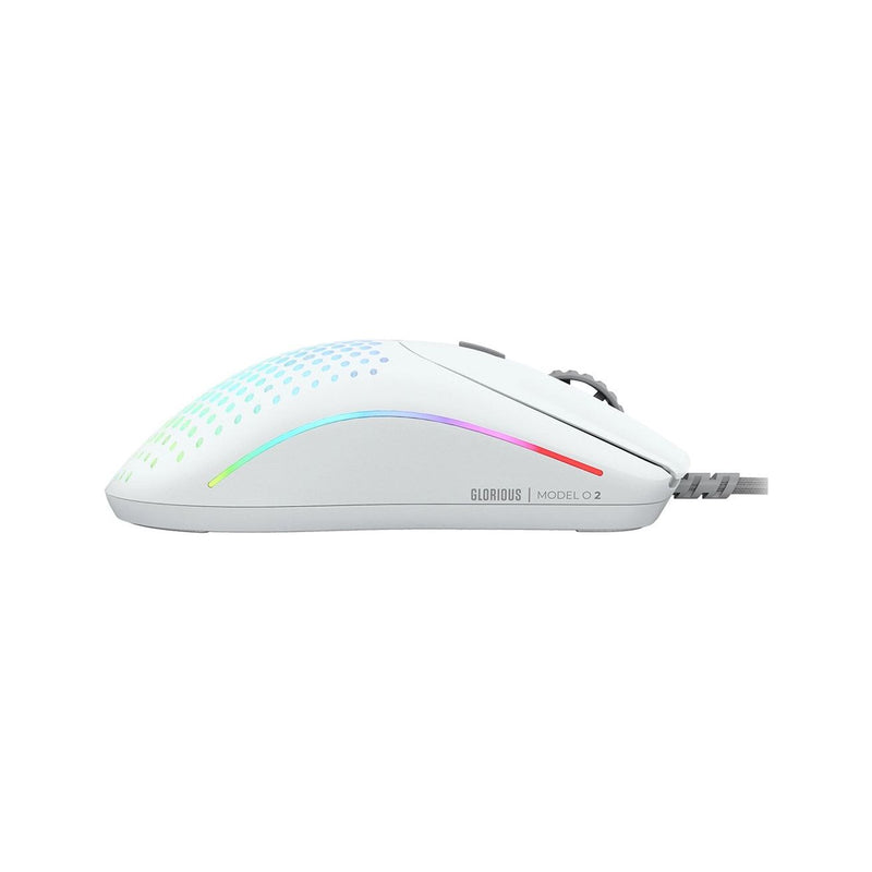 Glorious Model O 2 Wired RGB Gaming Mouse - Matte White-smartzonekw