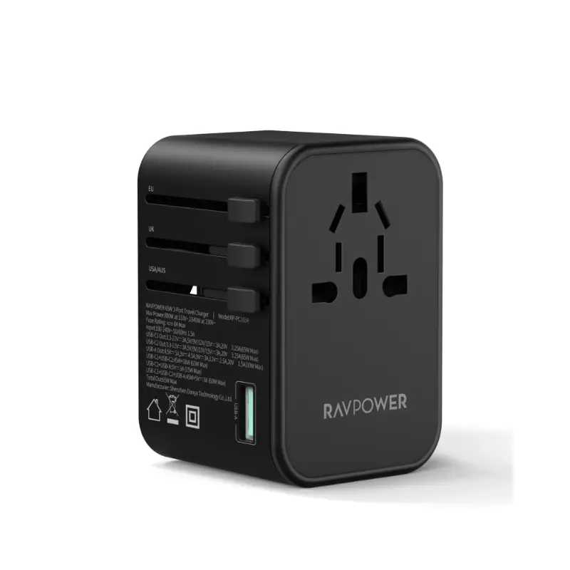 RAVPower RP-PC1033 PD Pioneer 20W 3-Port Travel Charger-smartzonekw