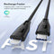 RAVPower RP-CB1018 Type-C to Lightning Cable 2m Nylon - Black-smartzonekw