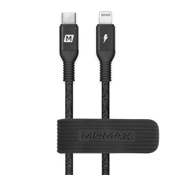 Momax Elite – Link Lighting To Type-C Cable 2.2M Black (DL32D) - smartzonekw