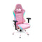 Dragon War GC-015 LED Gaming Chair , 4D Armrest - White/Pink-smartzonekw