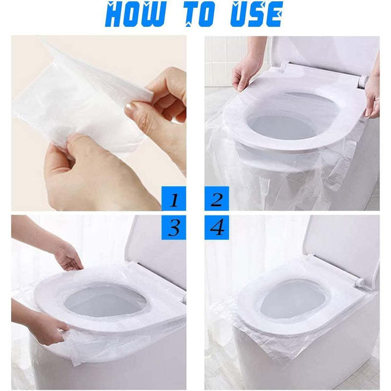 Portable Toilet Seat Covers 50 Pieces ( wrapped individually)-smartzonekw