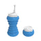 Voya Foldable BPA Free Silicone 600ml Portable Bidet - Blue-smartzonekw