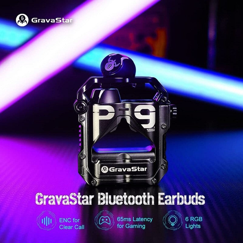 Gravastar Sirius Pro P9 TWS Earbuds - Matt Black-smartzonekw