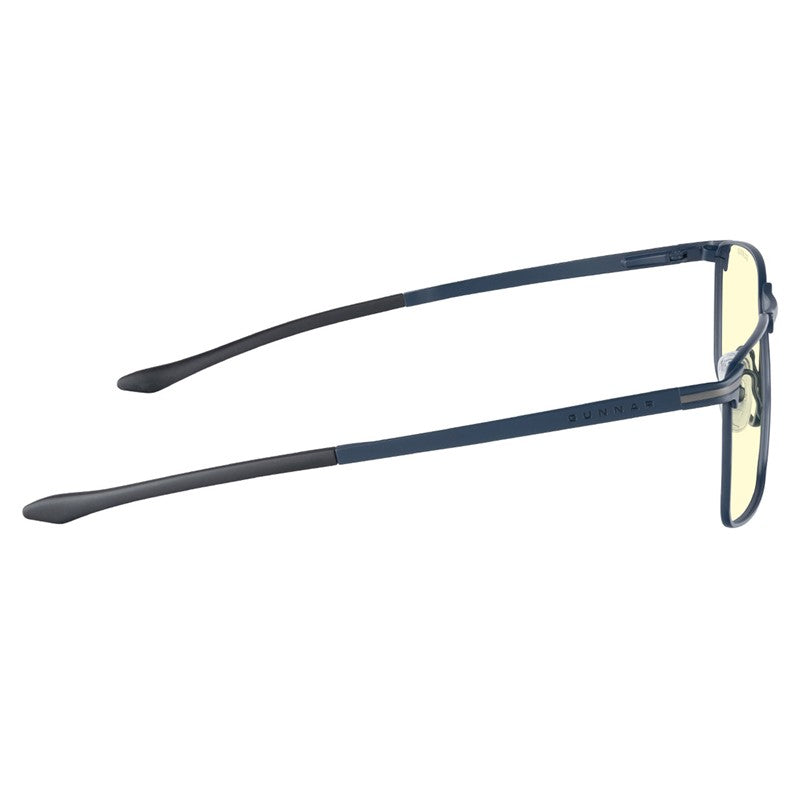 Gunnar Mendocino Titanium, Blue Light Gaming Glasses - Midnight Blue Frame, Amber Lens Tint-smartzonekw