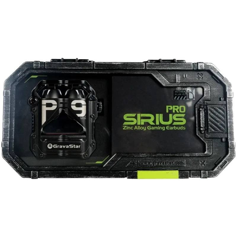Gravastar Sirius Pro P9 TWS Earbuds - Matt Black-smartzonekw