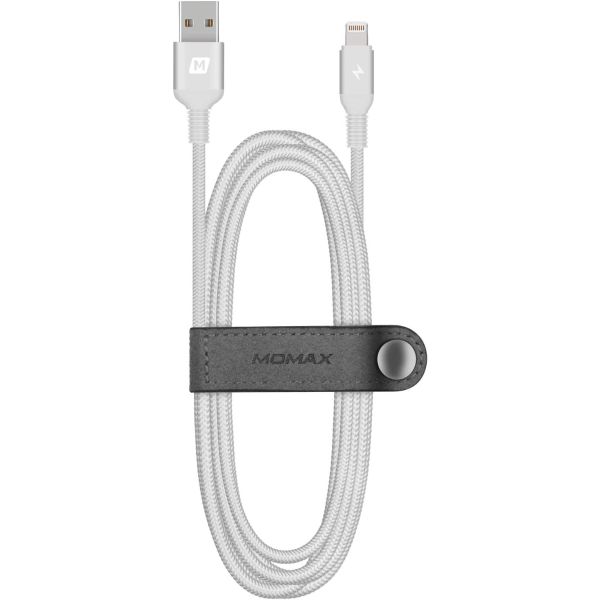 Momax Elite Link Lightning to USB Woven Cable 1.2m - Black (DL11S) - smartzonekw
