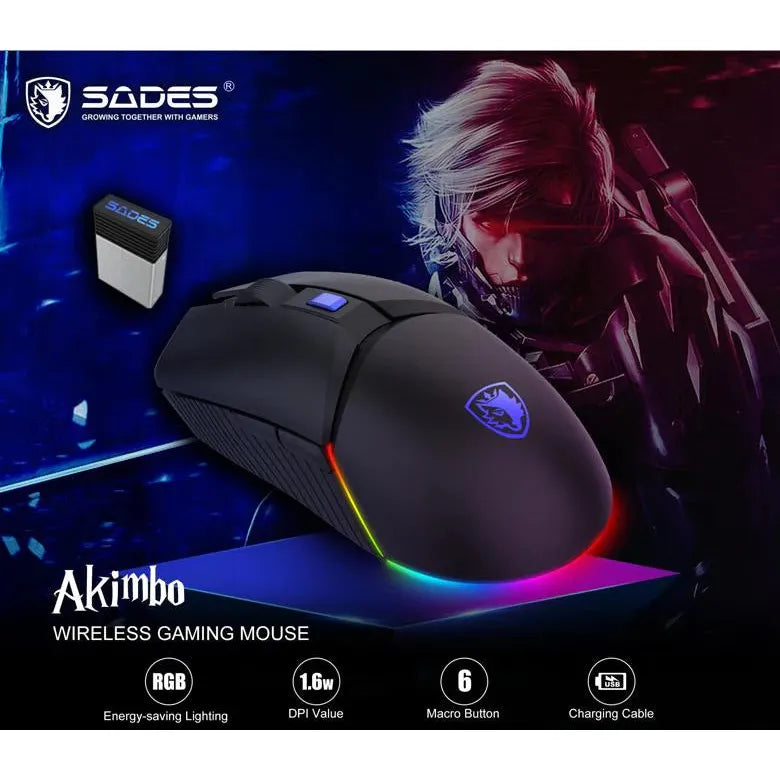 Sades Wireless & Wired Mouse Akimbo-smartzonekw