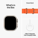 Apple Watch Ultra 2 GPS + Cellular, 49mm Titanium Case with Orange Ocean Band-smartzonekw