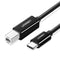 UGREEN USB-C Male to USB-B 2.0 Male Printer Cable ABS Plastic Case 1m - Black-smartzonekw