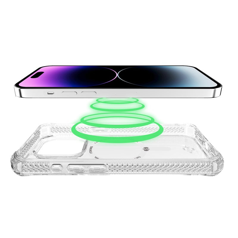 Itskins Hybrid Clear Case Compatible With Magsafe For iPhone 15 Pro - Transparent-smartzonekw