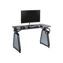 Twisted Minds INFINITY Gaming Desk with RGB Glass Legs (120*60*75 cm)-smartzonekw
