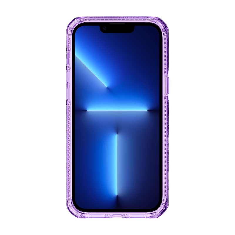 Itskins Supreme Magclear Series Cover for iPhone 13 Pro Max 6.7" (2021) - Light Purple and Light Purple Print-smartzonekw