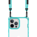 Itskins Hybrid Sling Case for iPhone 13 Pro  - Light Blue and Transparent-smartzonekw