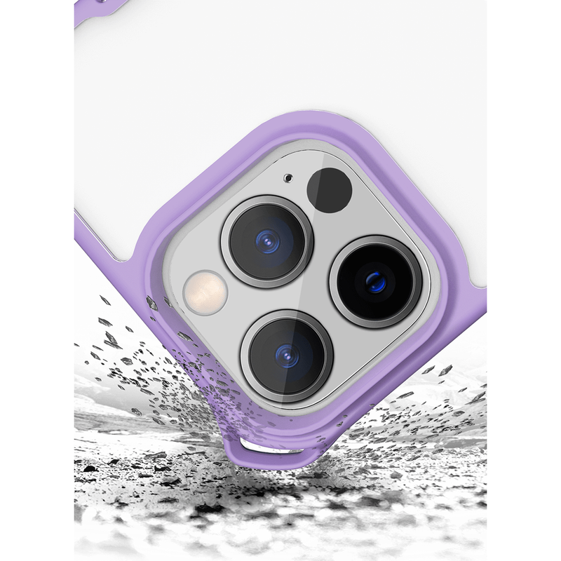 Itskins Hybrid Sling Case for iPhone 13 Pro  - Light Purple and Transparent-smartzonekw