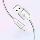 Honeywell Apple Lightning Sync & Charge Cable 1.2 M (Braided) - Silver-smartzonekw