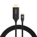 Momax Elite Link USB-C to HDMI 2.0 4K cable 2M - Black (DT3D)-smartzonekw
