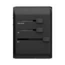 Momax 1-World PD35W 5 ports + AC Travel Adapter - Black (UA9D)-smartzonekw