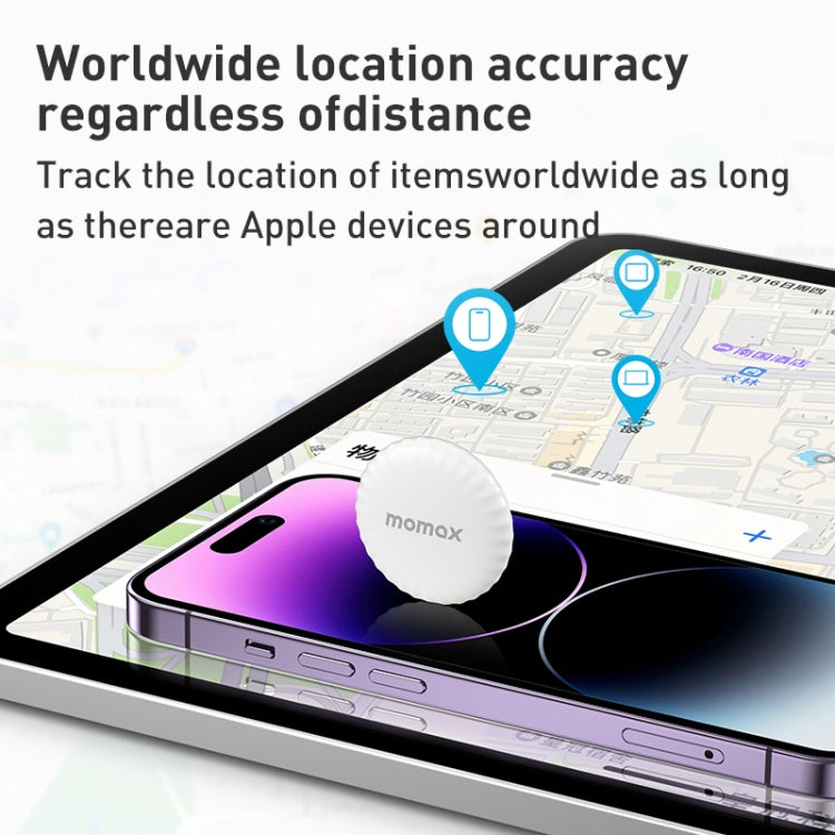 Momax PinTag Find My Tracker - White (BR5W)-smartzonekw