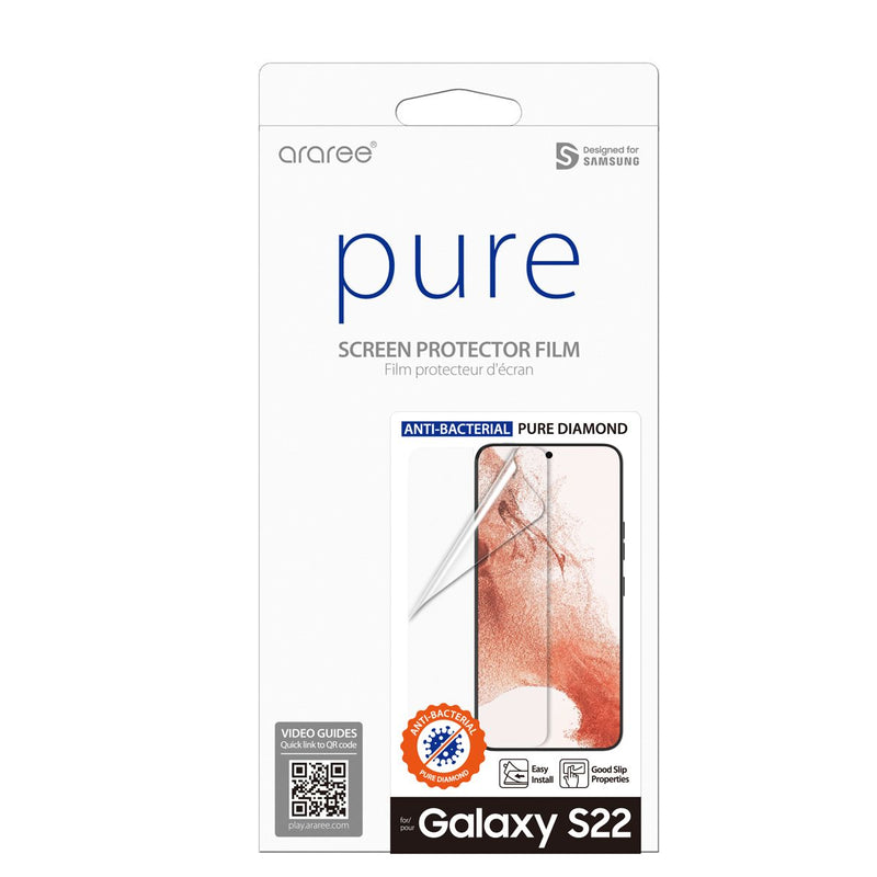 Araree Pure Diamond Screen Protector for Samsung Galaxy S22 - Clear-smartzonekw