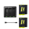 TELESIN 3 Slots Charger with 2 Batteries for GoPro 9/10/11-smartzonekw