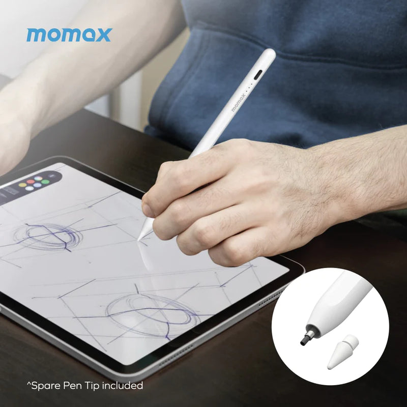 Momax Onelink Active Stylus Pen 4.0 for iPad (TP8W)-smartzonekw