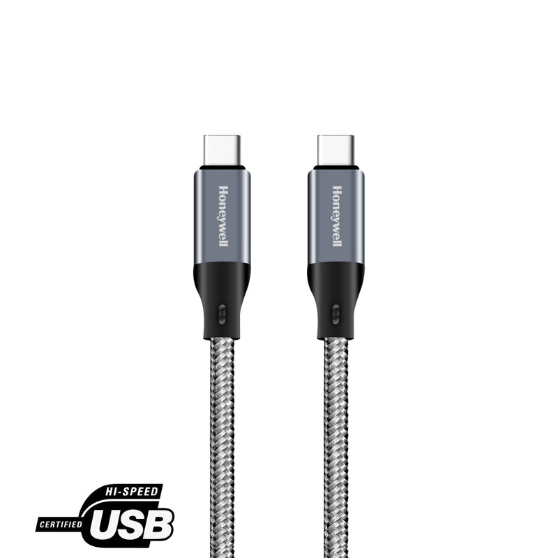 Honeywell Type C to Type C USB 3.1 cable 1.2M - (Braided) - Grey-smartzonekw