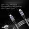 Honeywell Type C to Type C USB 3.1 cable 1.2M - (Braided) - Grey-smartzonekw