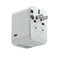 Momax 1-World PD35W 5 ports + AC Travel Adapter - White (UA9W)-smartzonekw