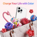 Iwalk Link Me Pro Fast Charge 4800 Mah Pocket Battery with Battery Display for iPhone - Pink Bubble Pattern-smartzonekw
