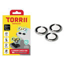 Torrii Bodyglass Camera Lens Protector (Individual Aluminium Ring) Anti-Bacterial Coating for iPhone 15 Pro / Iphone 15 Pro Max – Silver-smartzonekw