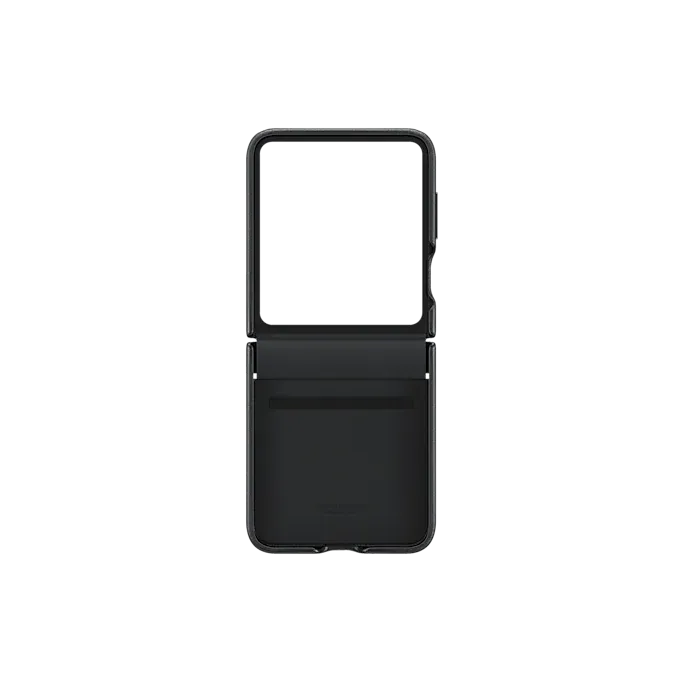 Samsung Galaxy Galaxy Z Flip5 Flap Eco-Leather Case - Black (EF-VF731PBEGWW)-smartzonekw