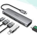 UGREEN USB Type C to HDMI 4K@30hz/1080p@60Hz + USB 3.0 * 3 + PD Power Converter-smartzonekw