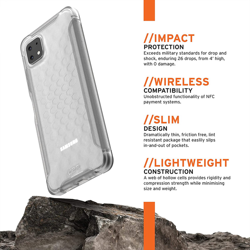 UAG Samsung Galaxy A22 5G Scout Case - Frosted Ice-smartzonekw