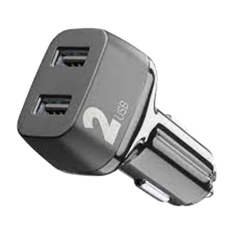 Cellularline Car Charger 2 USB 21W - Black-smartzonekw