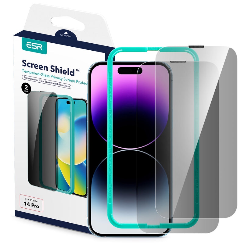 ESR iPhone 14 Pro Tempered Glass edge to edge Privacy Screen Protector 2Pack-smartzonekw