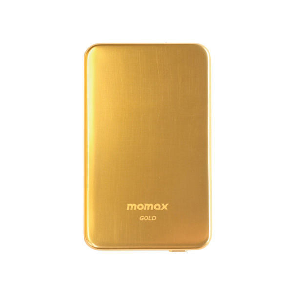 Momax Q.Mag Power 6 5000mAh Magnetic Wireless Battery Pack - Gold (IP106LCN1)-smartzonekw