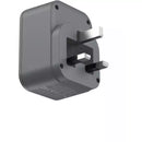 Momax ONEPLUG 1-Outlet Extension Socket With USB - Black (US10UKE)-smartzonekw